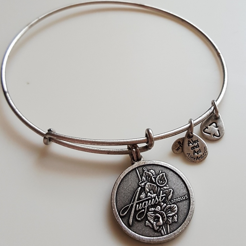 Alex and Ani Birth Flower Bracelet - August